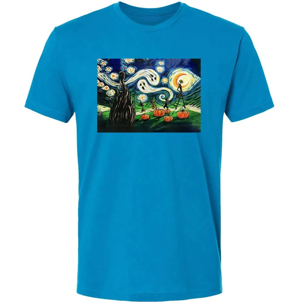 Starry Night Before Christmas Premium Unisex T-shirt - 4