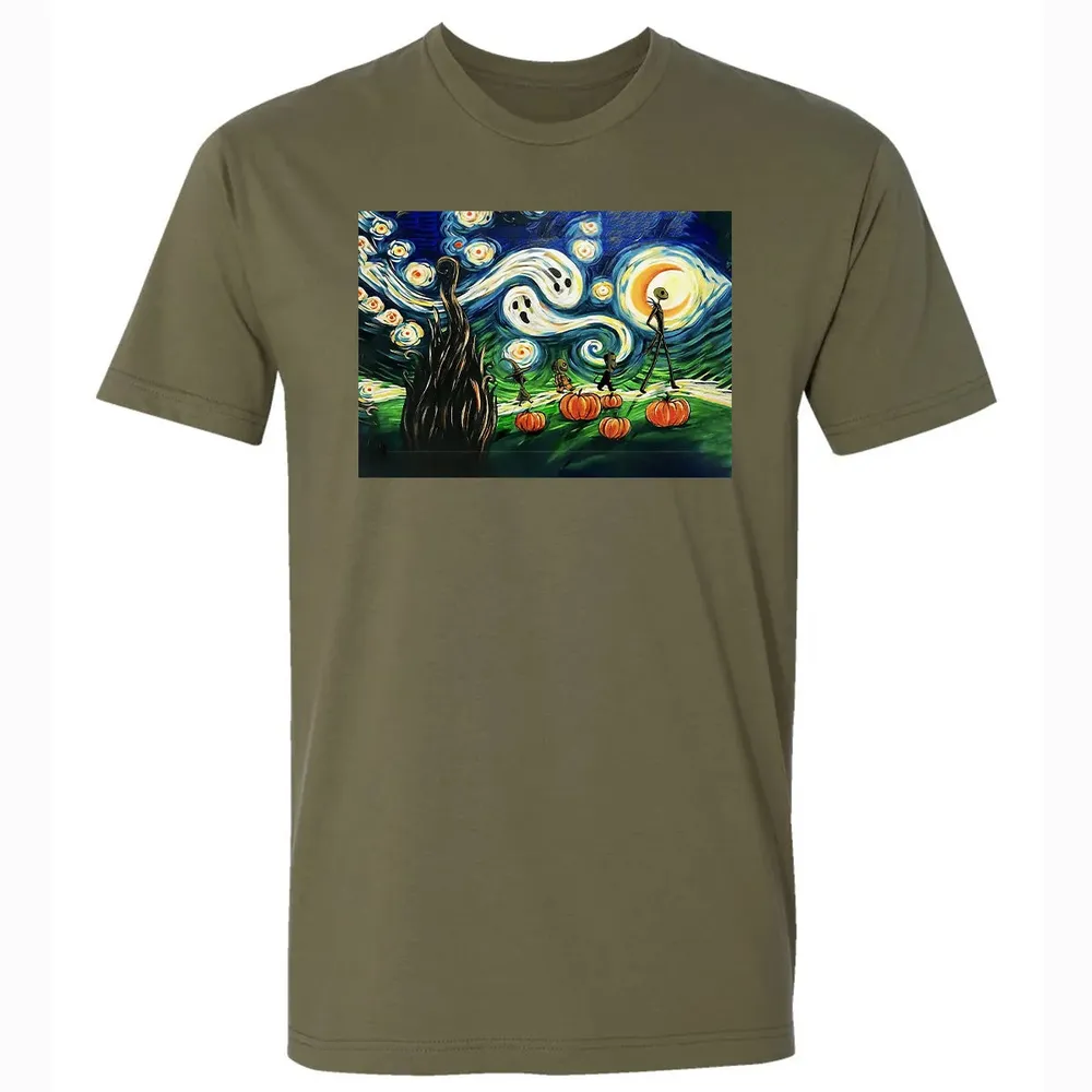 Starry Night Before Christmas Premium Unisex T-shirt - 5