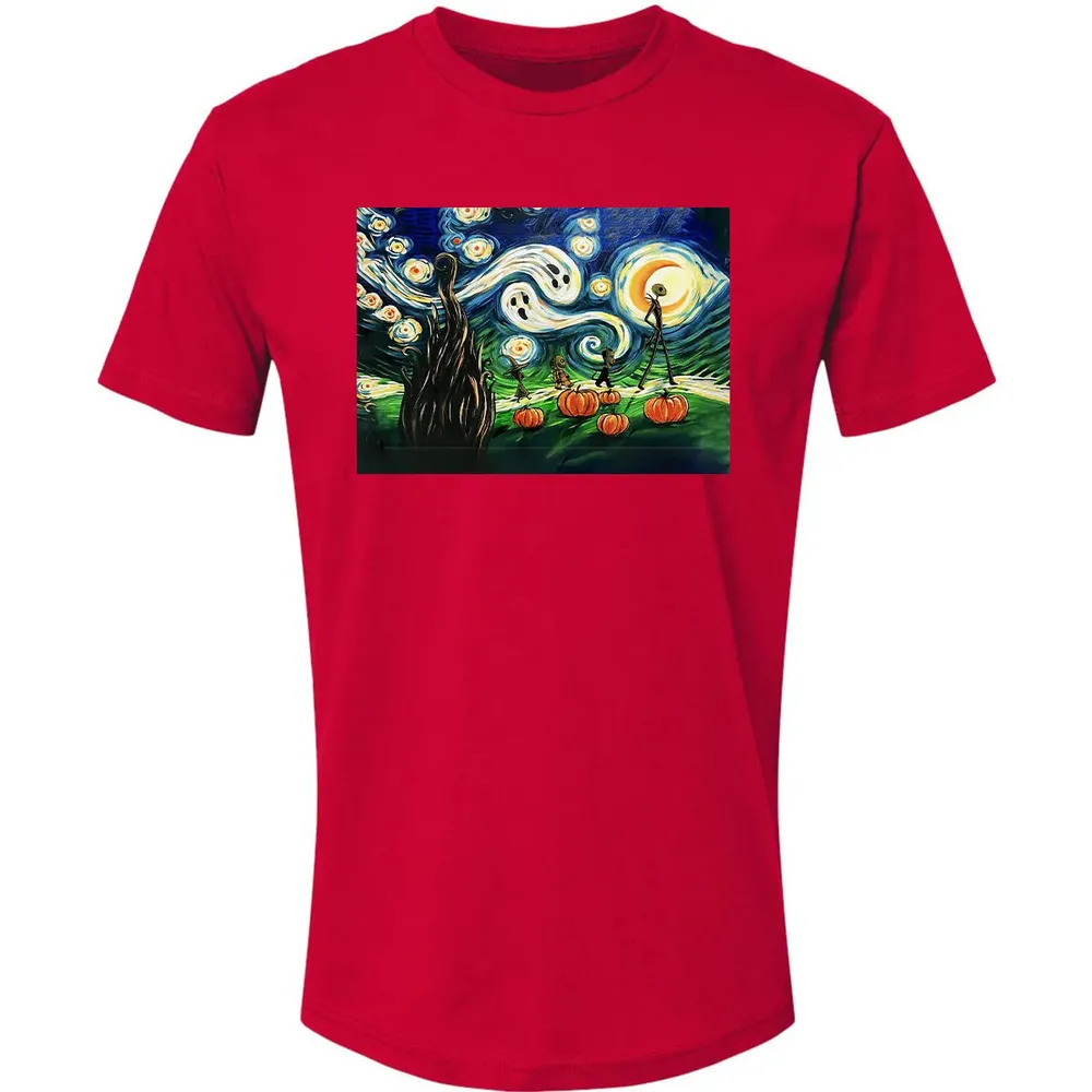 Starry Night Before Christmas Premium Unisex T-shirt - 6