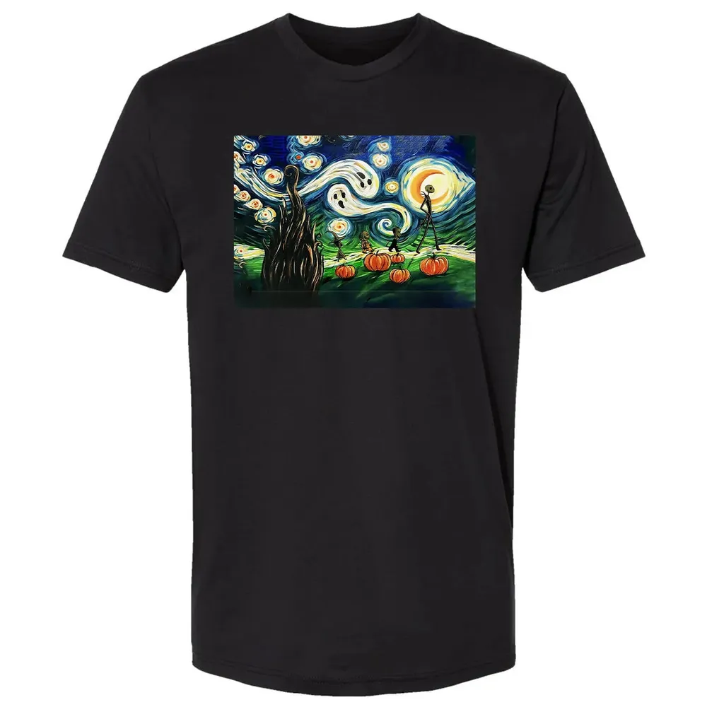 Starry Night Before Christmas Premium Unisex T-shirt - 15