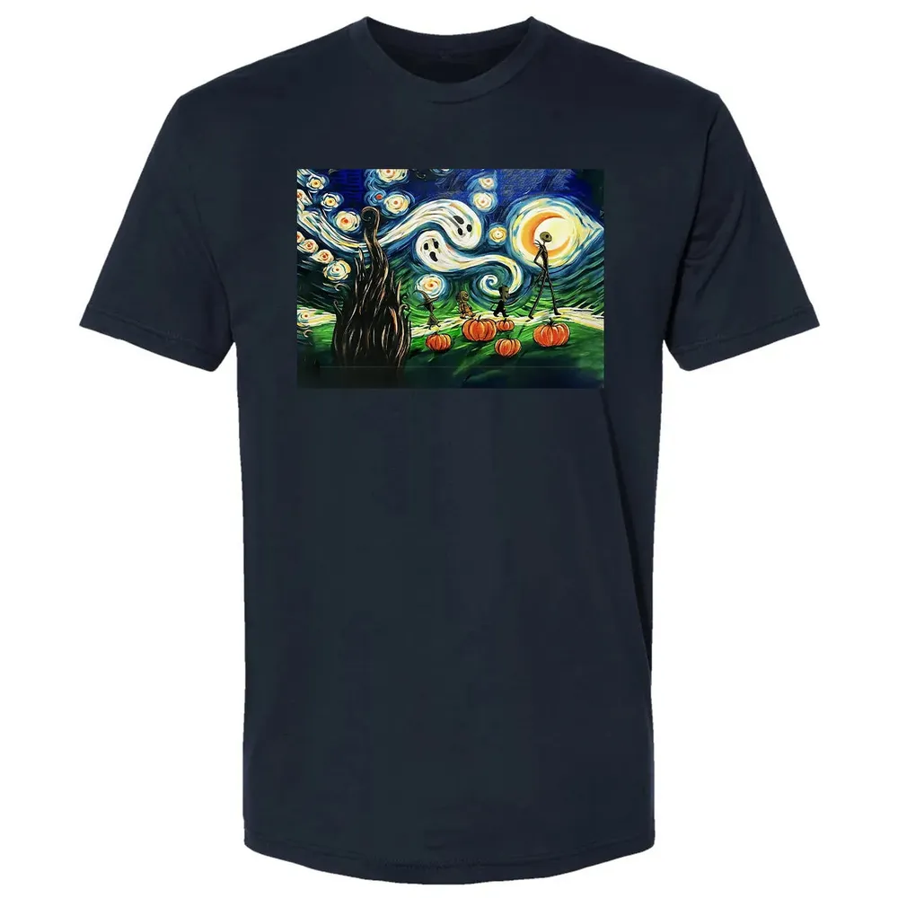Starry Night Before Christmas Premium Unisex T-shirt - 13
