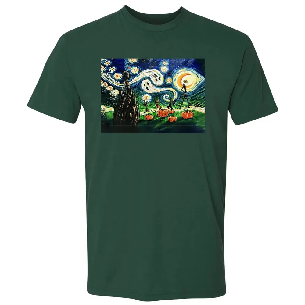 Starry Night Before Christmas Premium Unisex T-shirt - 12