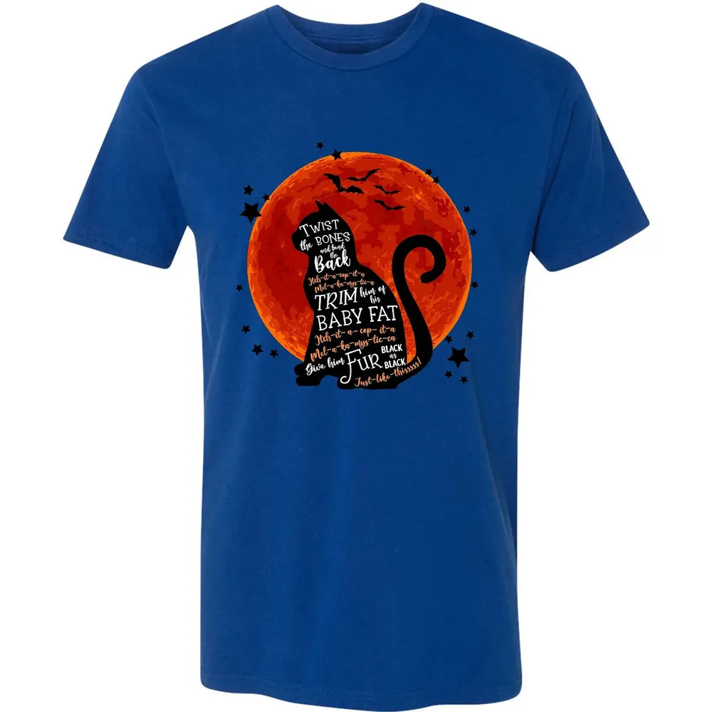 Black Cat Halloween Moon Premium Unisex T-shirt - 10