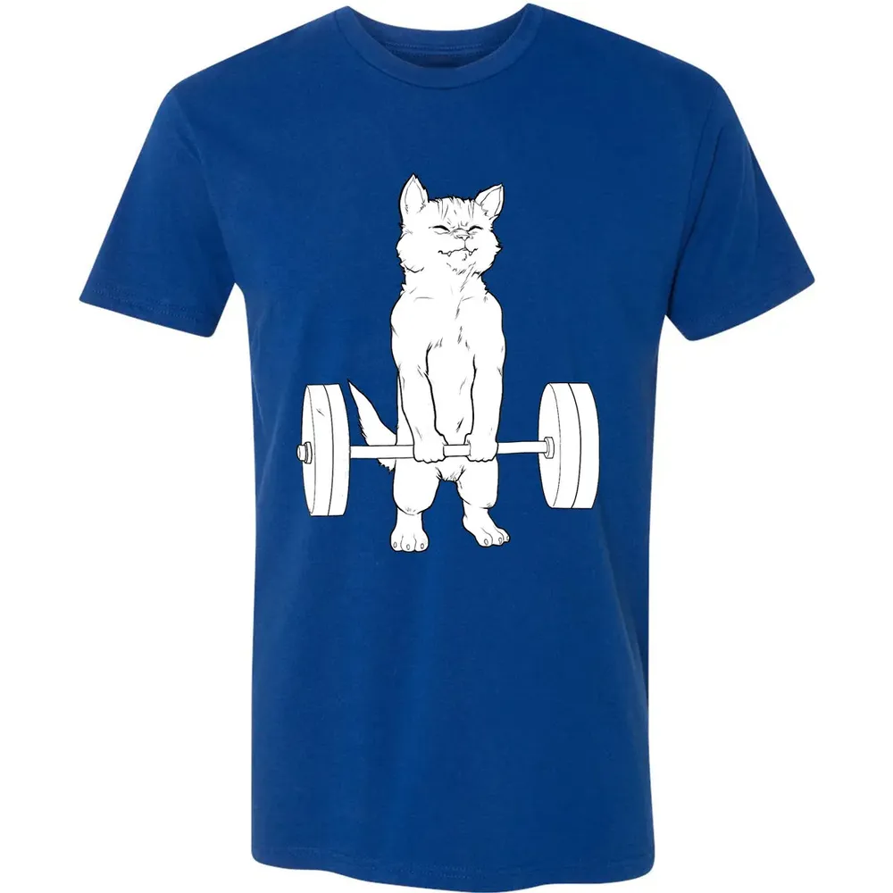 Cat Deadlift Powerlifting Premium Unisex T-shirt - 10