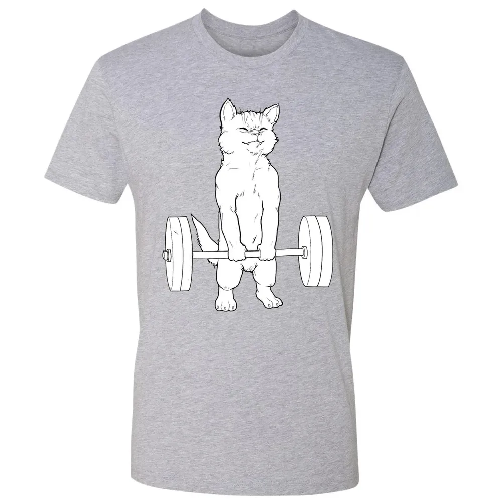Cat Deadlift Powerlifting Premium Unisex T-shirt - 9
