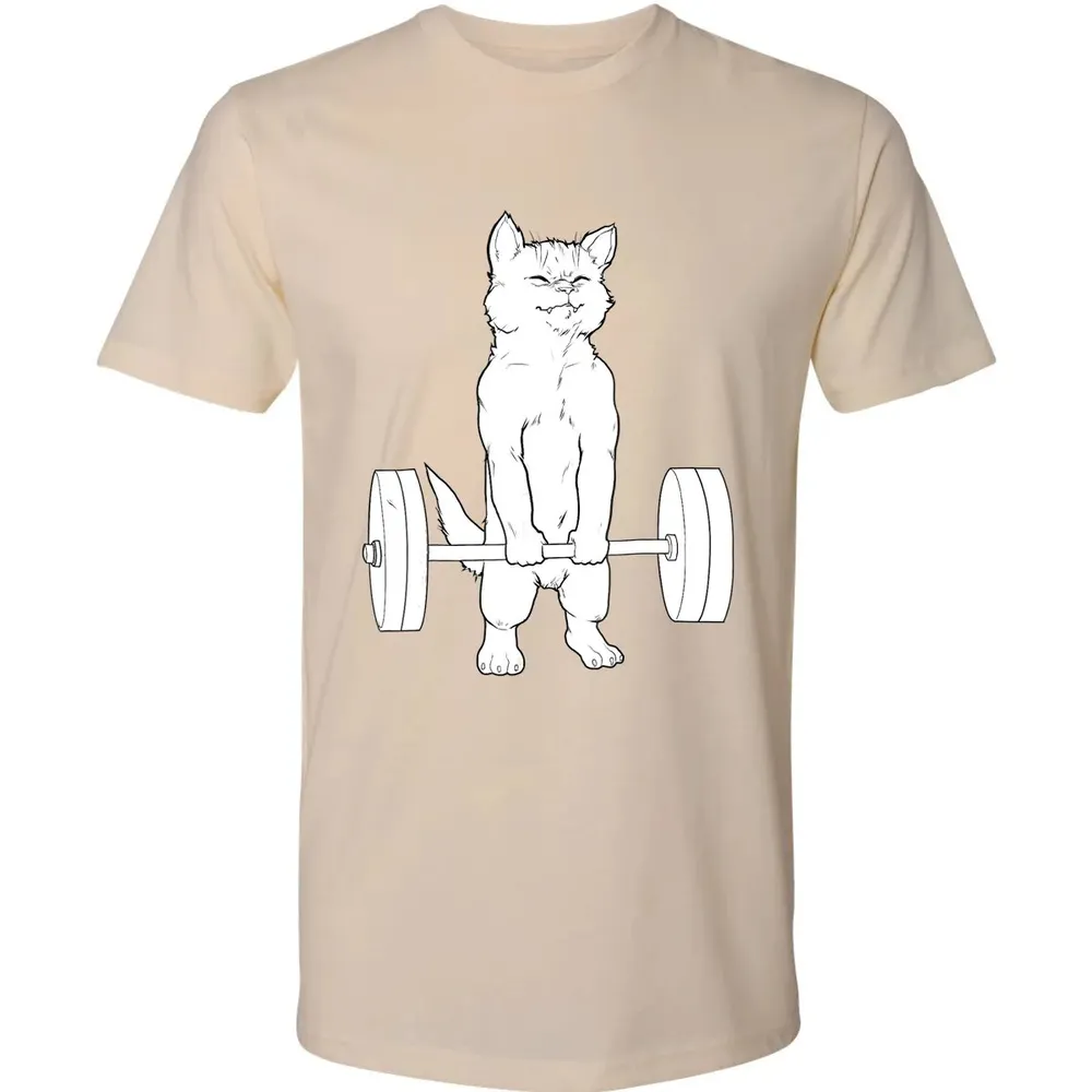 Cat Deadlift Powerlifting Premium Unisex T-shirt - 13