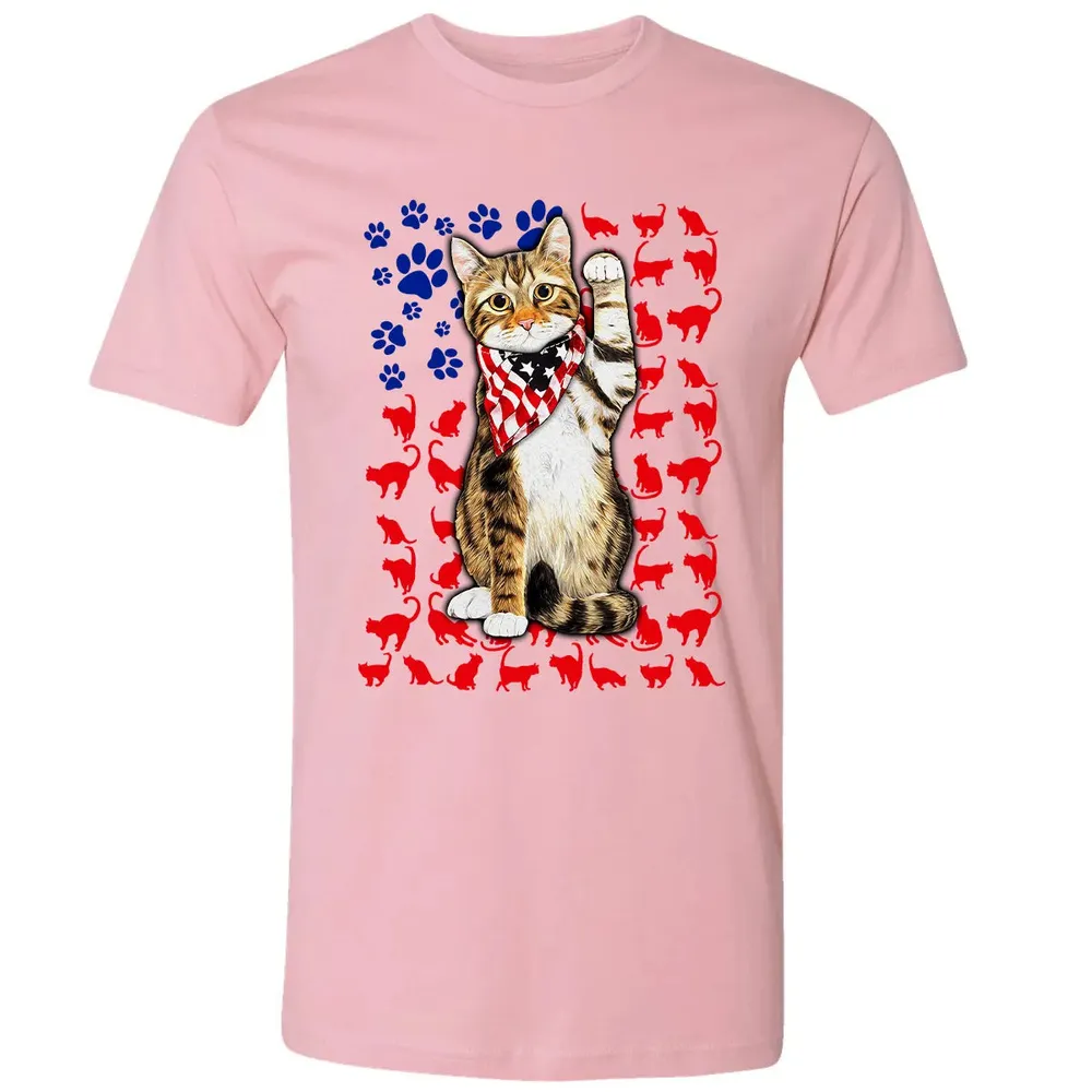 Cat 4th of July Premium Unisex T-shirt - 3