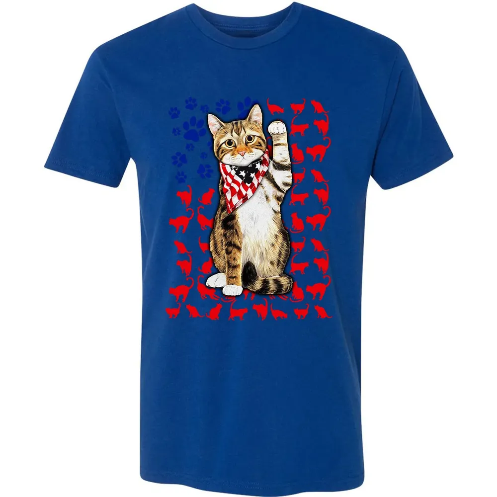 Cat 4th of July Premium Unisex T-shirt - 10