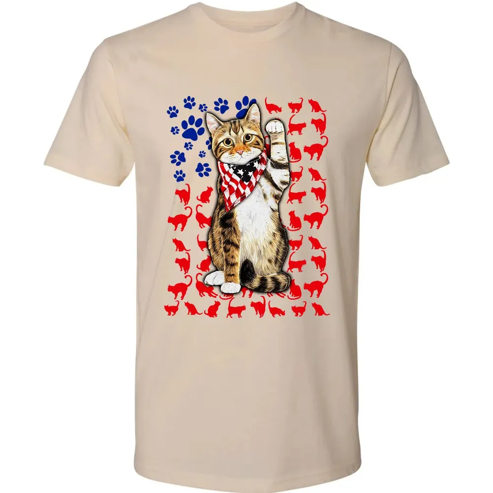 Cat 4th of July Premium Unisex T-shirt - 2