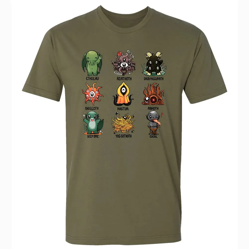 Lovecraft Demons Premium Unisex T-shirt - 5