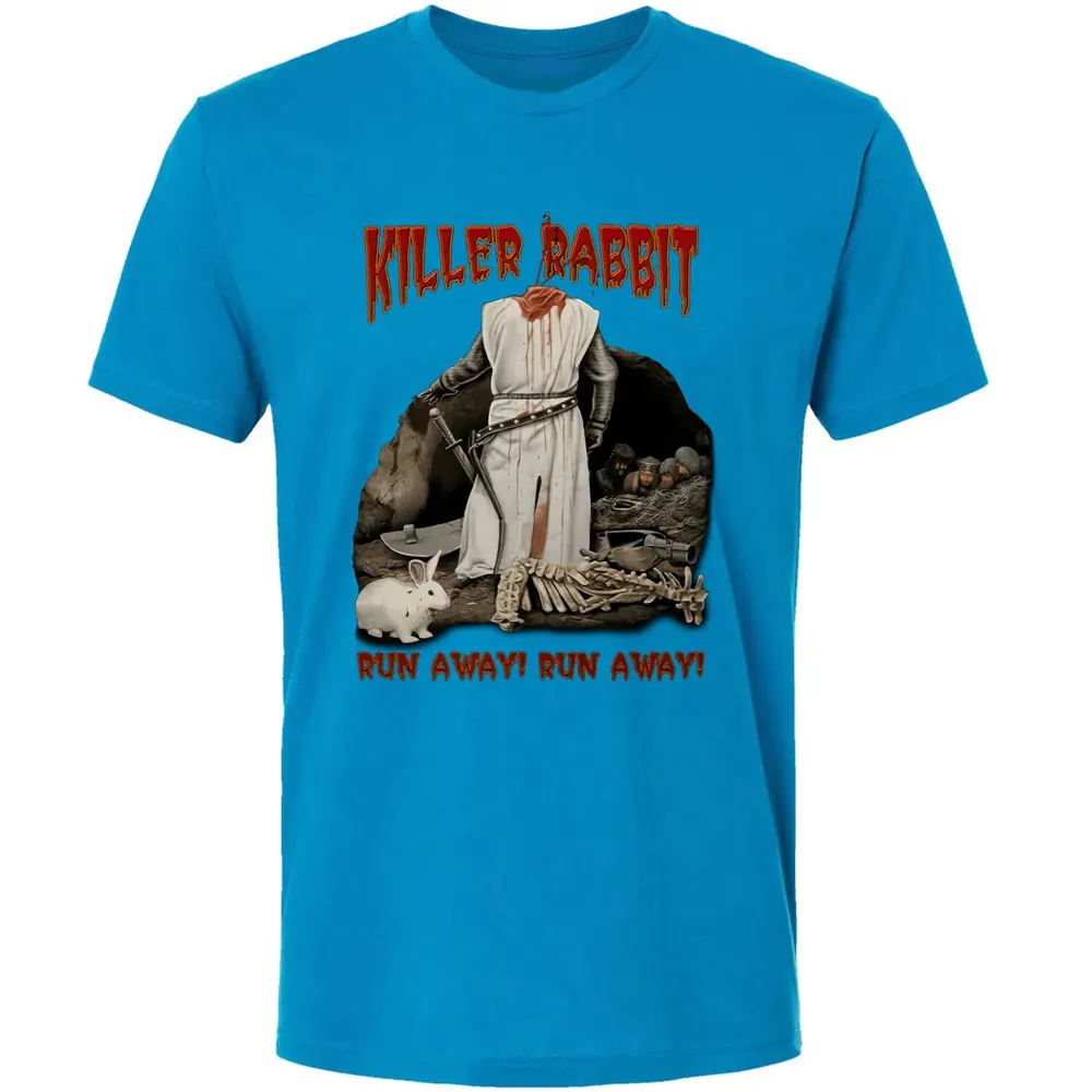 Killer Rabbit Run Away Premium Unisex T-shirt - 15
