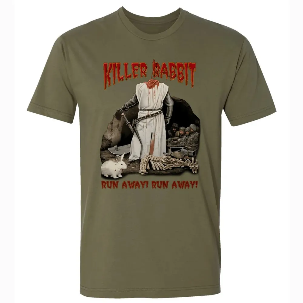 Killer Rabbit Run Away Premium Unisex T-shirt - 5