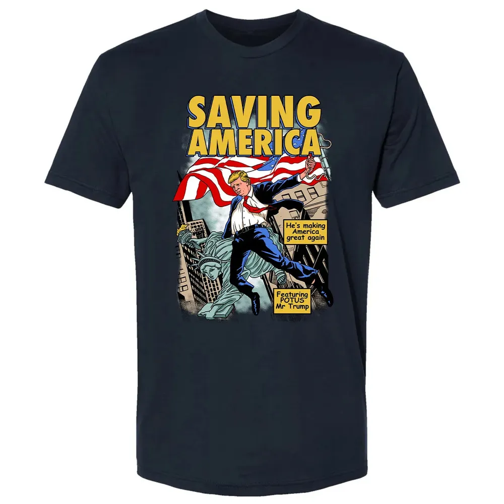 Saving America Premium Unisex T-shirt - 2