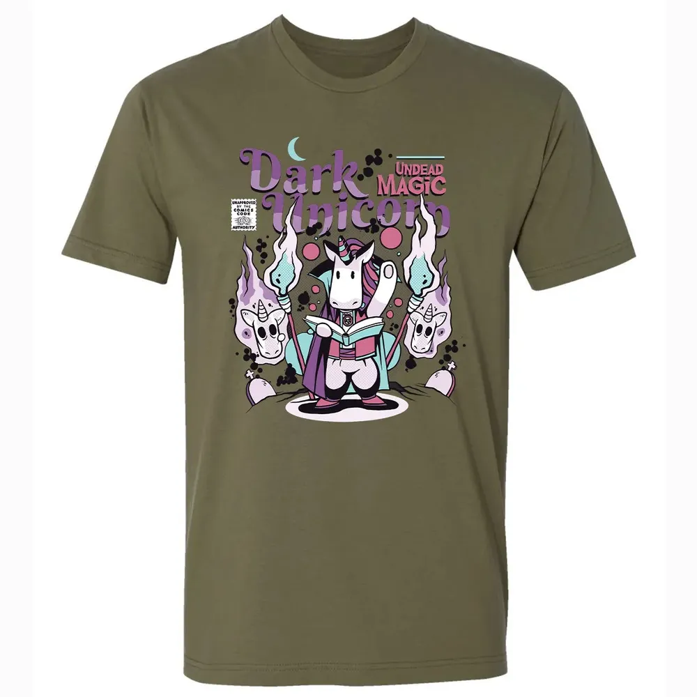 Dark Unicorn Undead Magic Premium Unisex T-shirt - 5