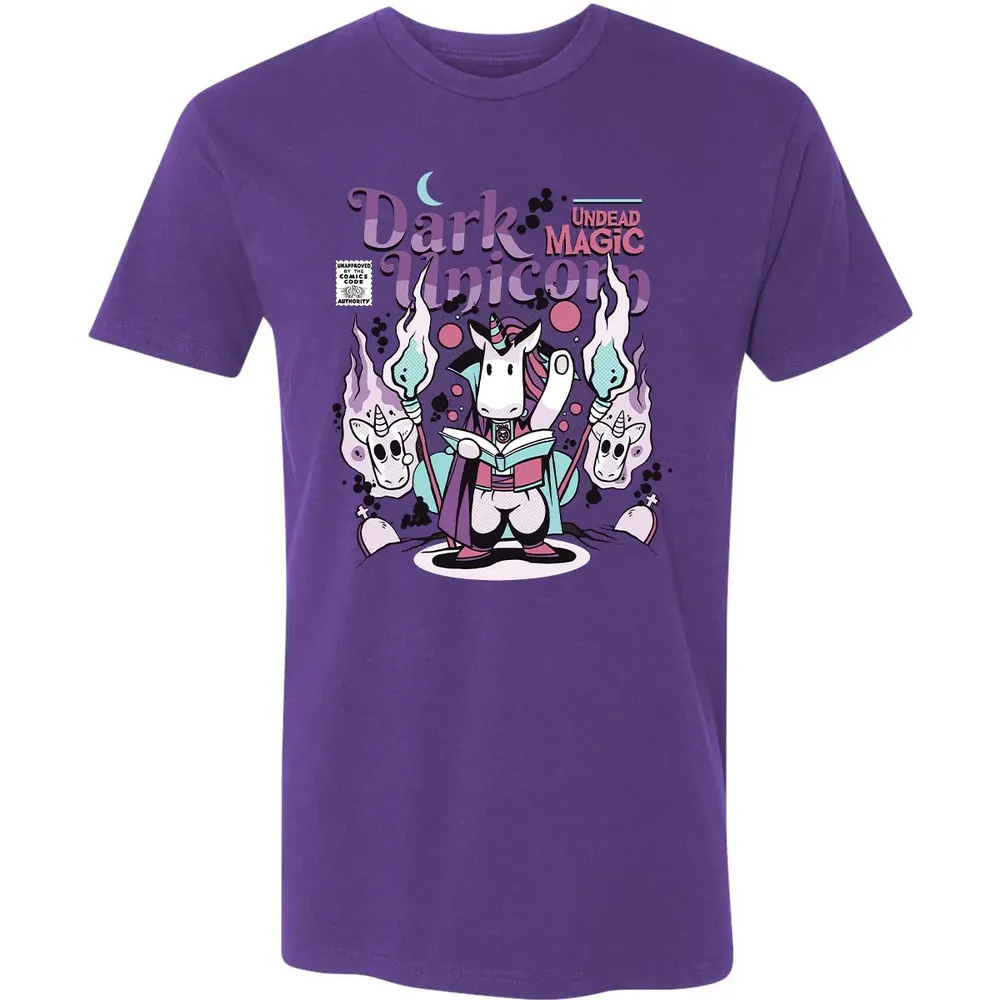 Dark Unicorn Undead Magic Premium Unisex T-shirt - 7