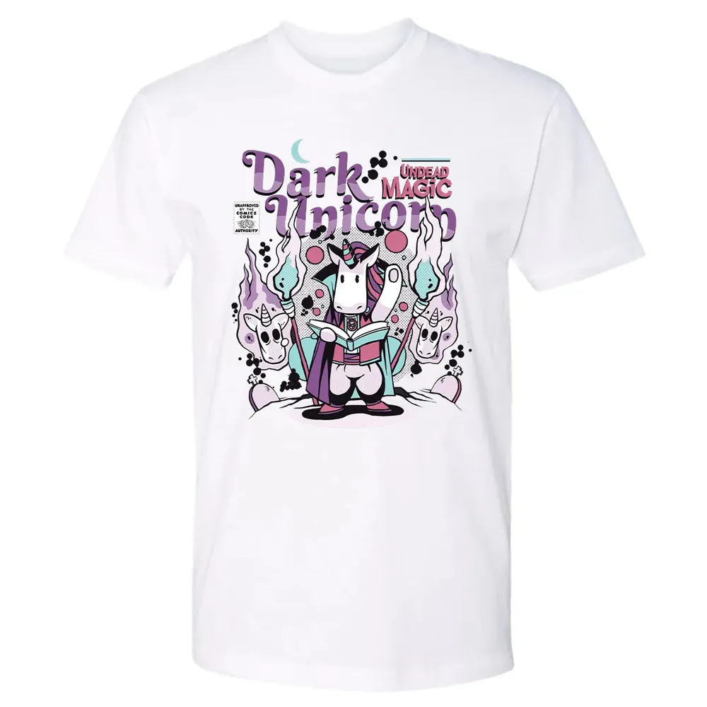 Dark Unicorn Undead Magic Premium Unisex T-shirt - 4