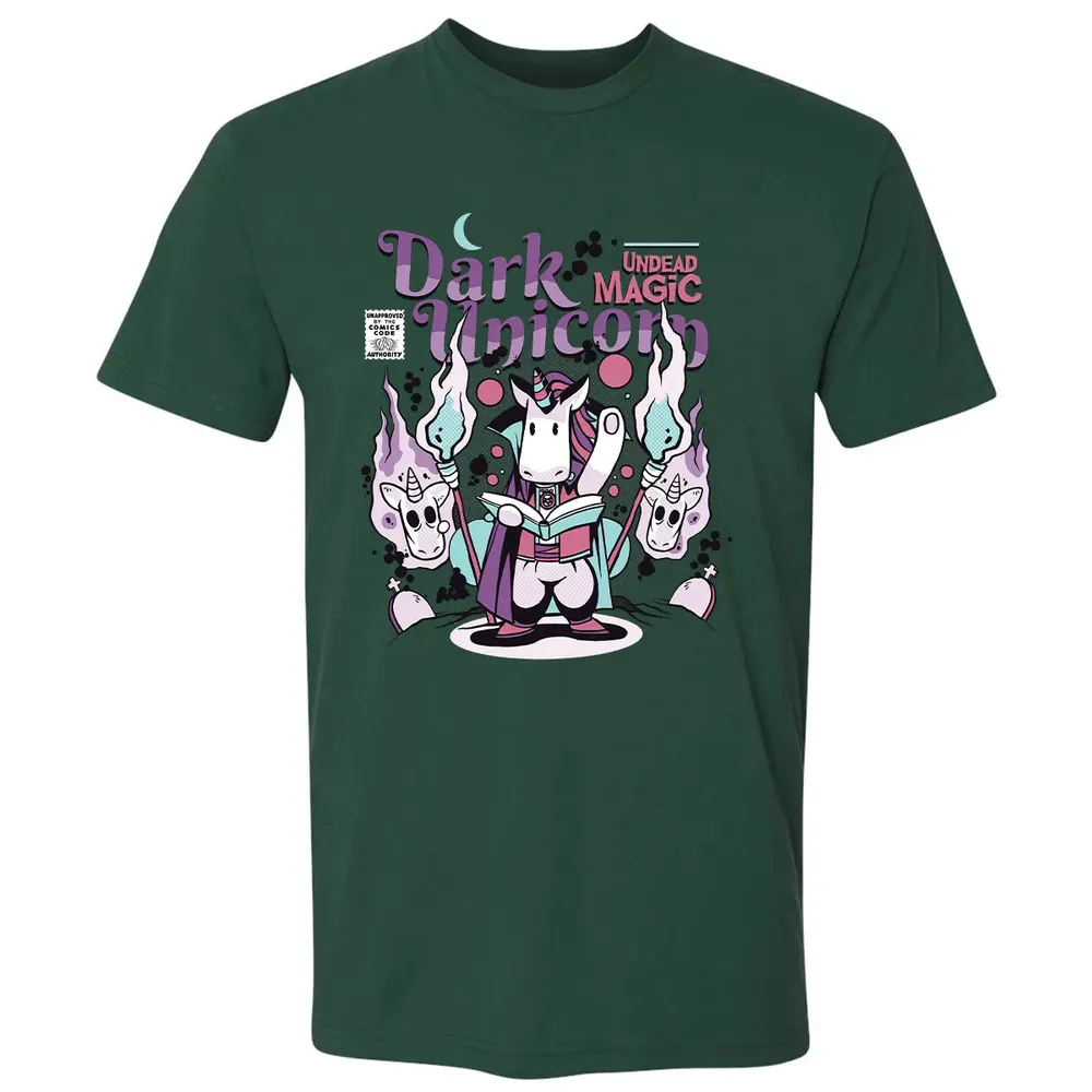 Dark Unicorn Undead Magic Premium Unisex T-shirt - 12