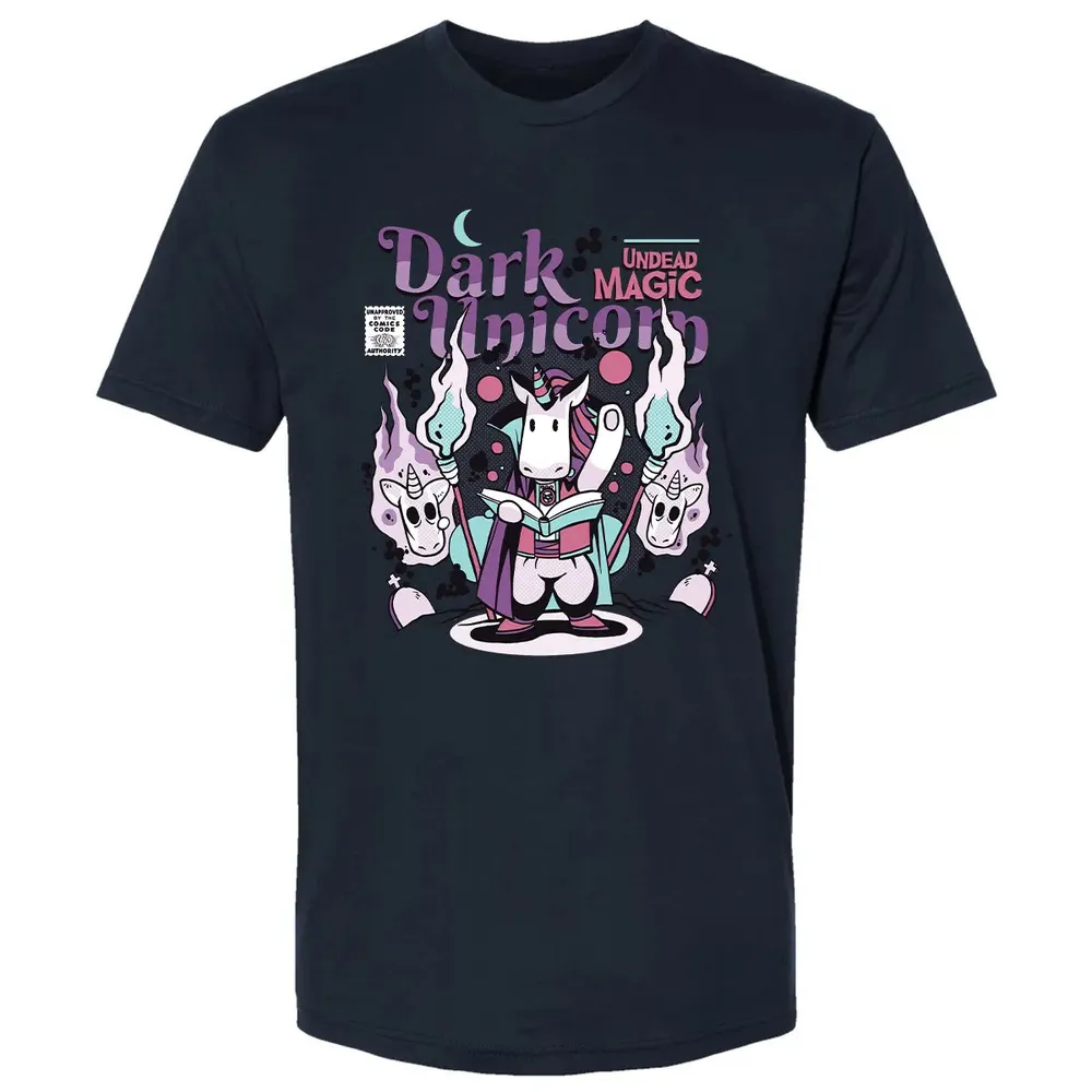 Dark Unicorn Undead Magic Premium Unisex T-shirt - 2