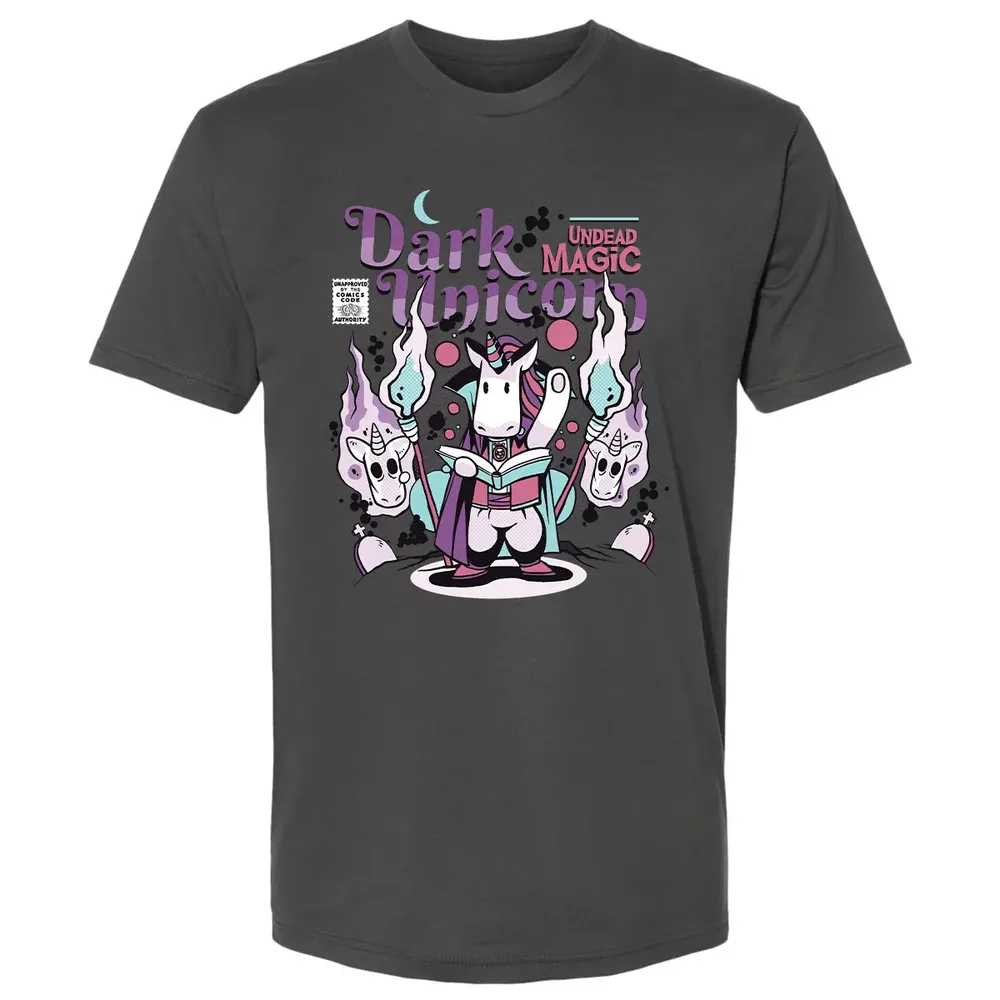 Dark Unicorn Undead Magic Premium Unisex T-shirt - 8