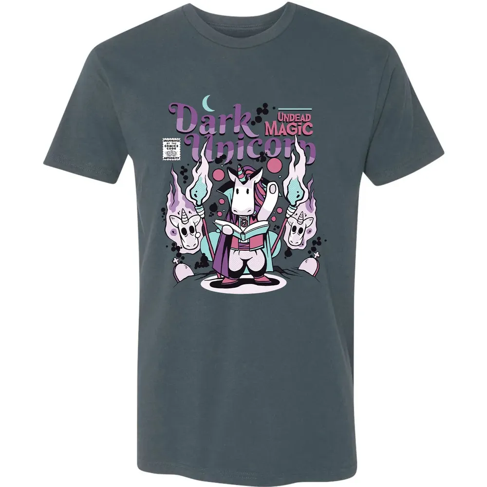 Dark Unicorn Undead Magic Premium Unisex T-shirt - 14