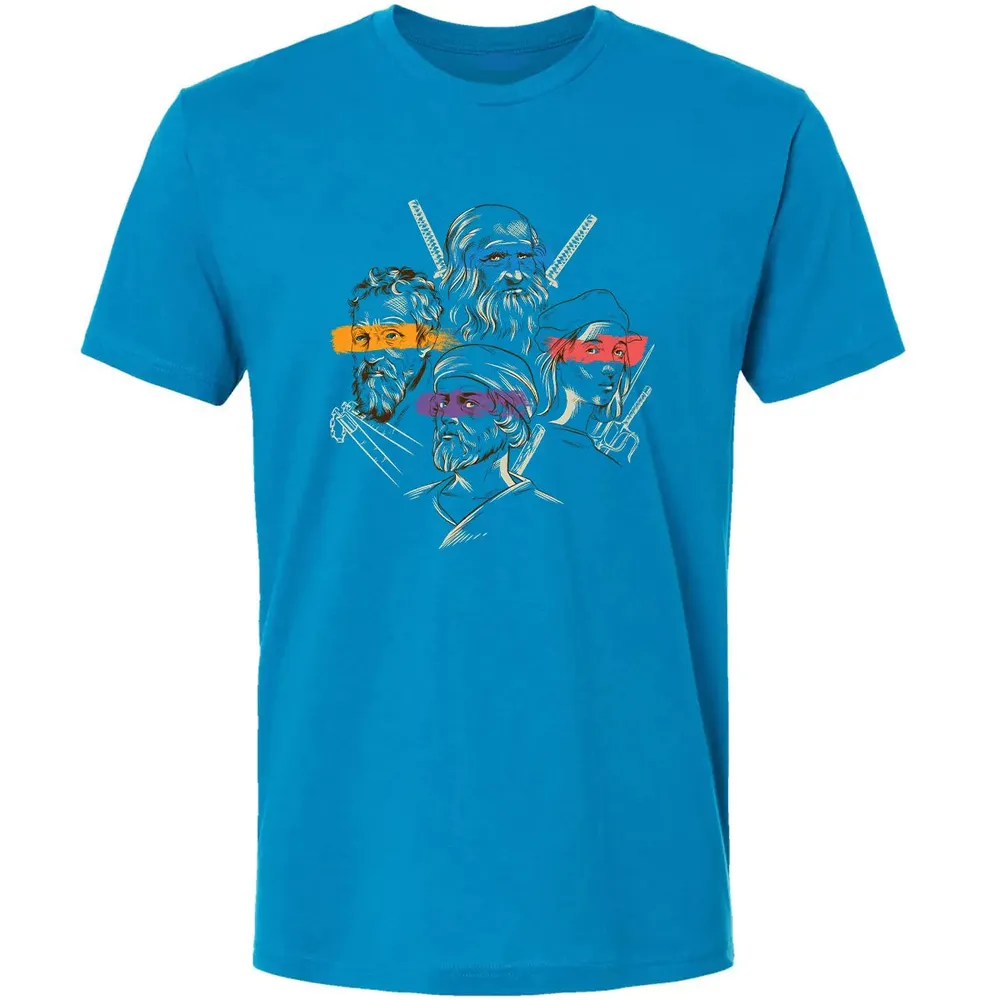 Leonardo, Michelangelo, Donatello, Raphael Premium Unisex T-shirt - 4