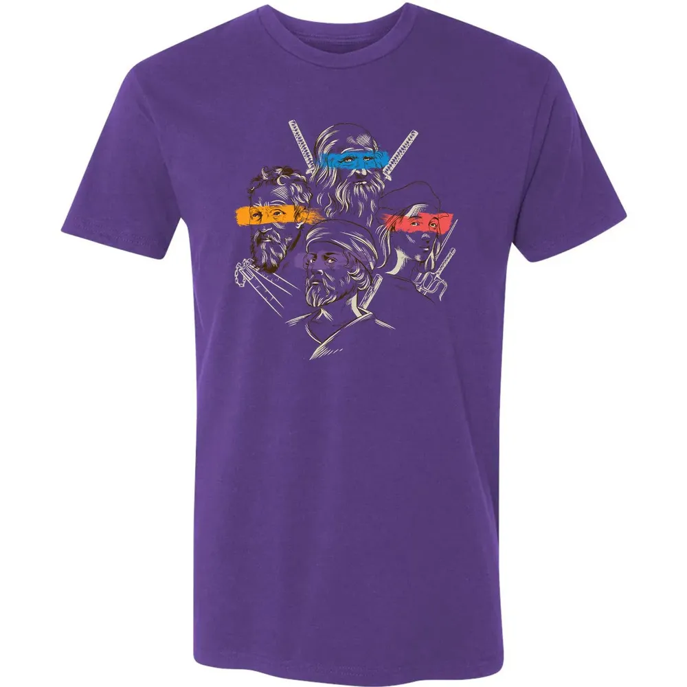 Leonardo, Michelangelo, Donatello, Raphael Premium Unisex T-shirt - 7