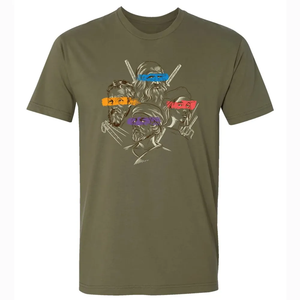 Leonardo, Michelangelo, Donatello, Raphael Premium Unisex T-shirt - 5