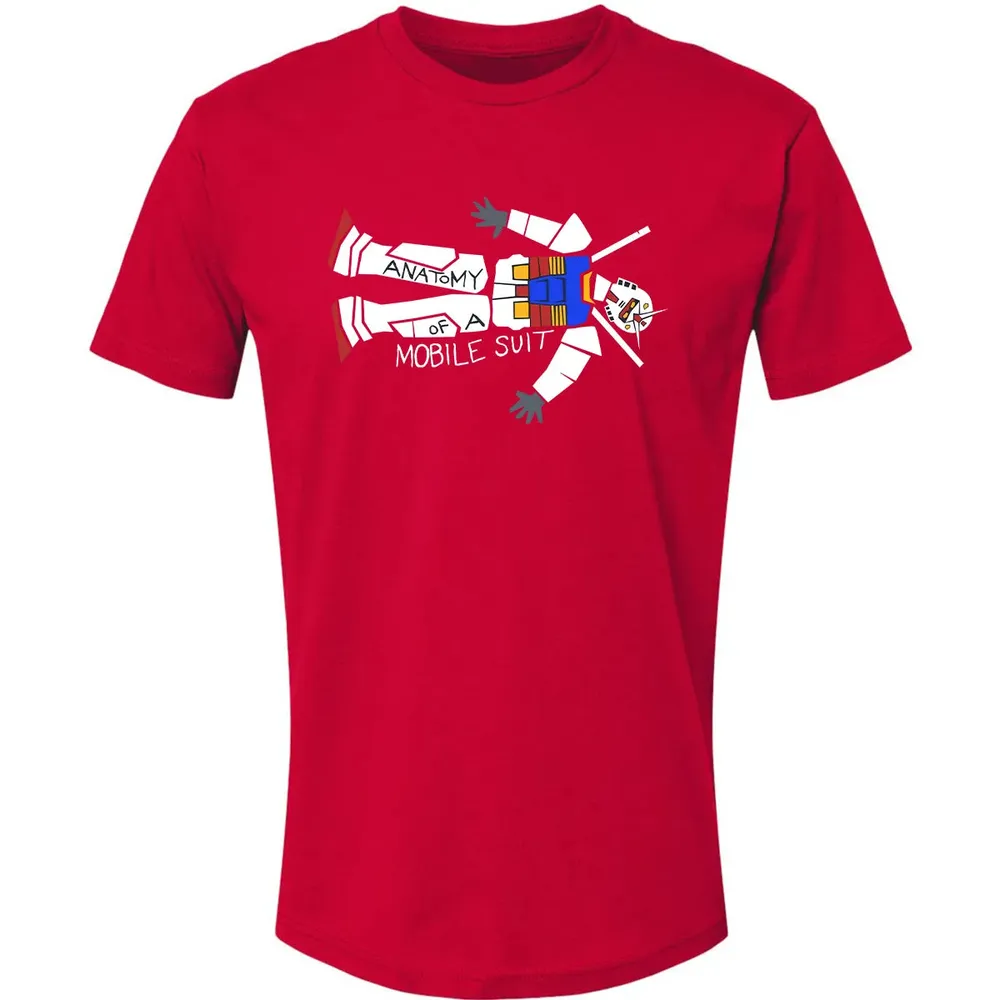 Mobile Suit Anatomy Premium Unisex T-shirt - 6
