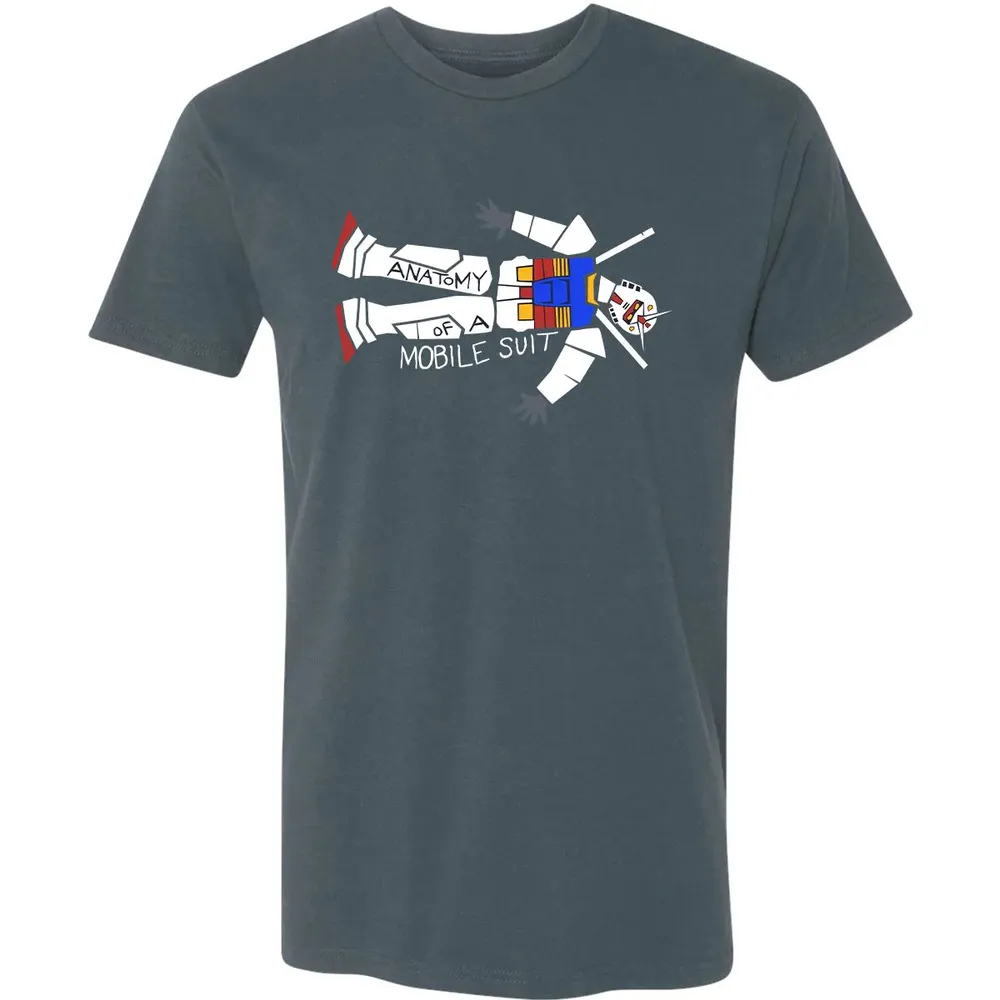 Mobile Suit Anatomy Premium Unisex T-shirt - 14