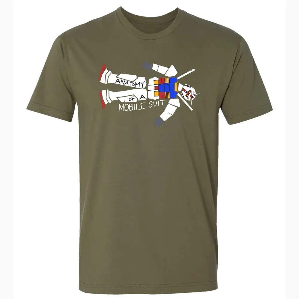 Mobile Suit Anatomy Premium Unisex T-shirt - 5