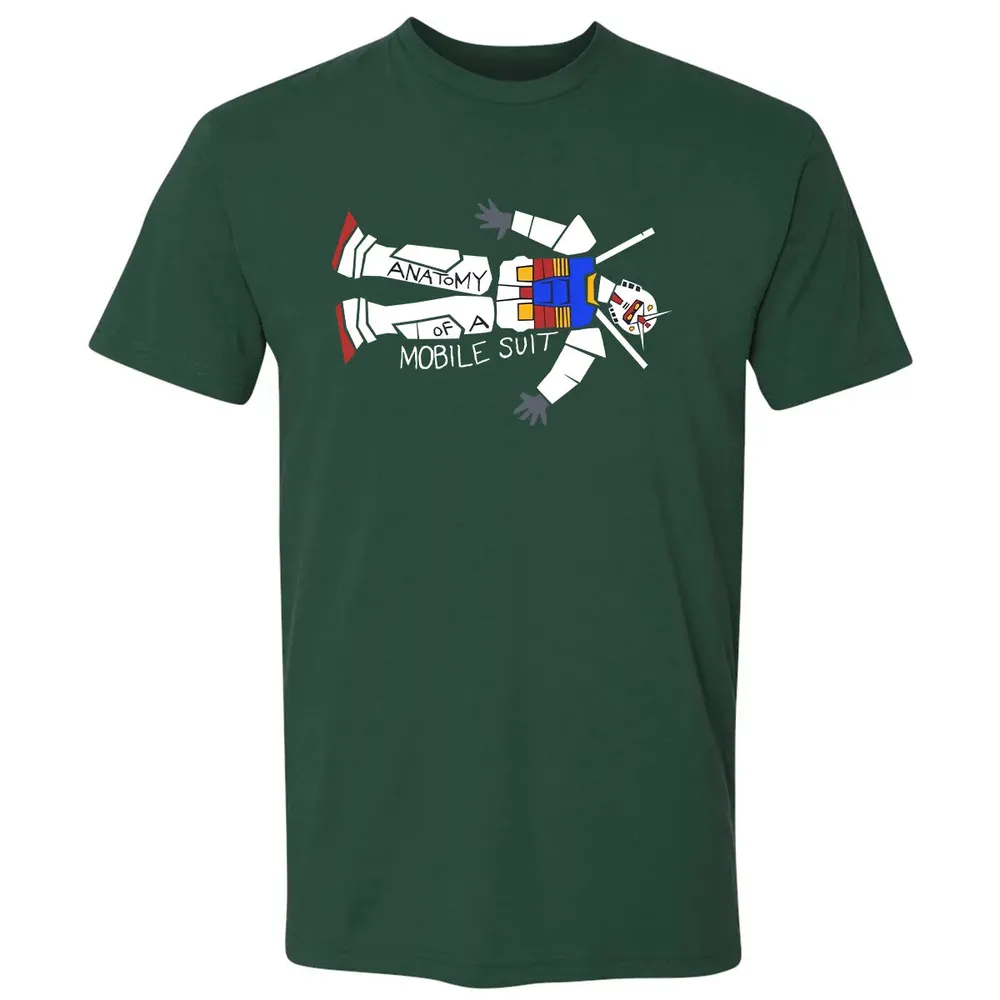 Mobile Suit Anatomy Premium Unisex T-shirt - 12