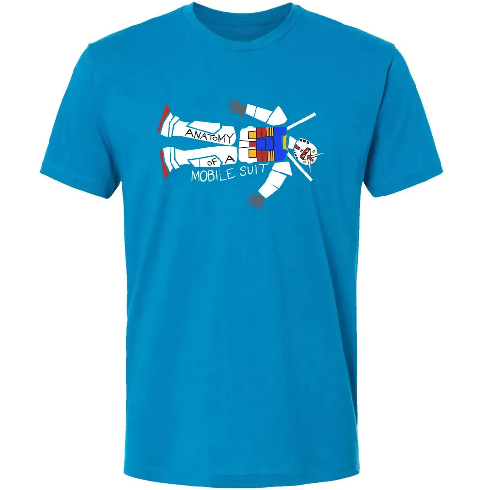 Mobile Suit Anatomy Premium Unisex T-shirt - 15