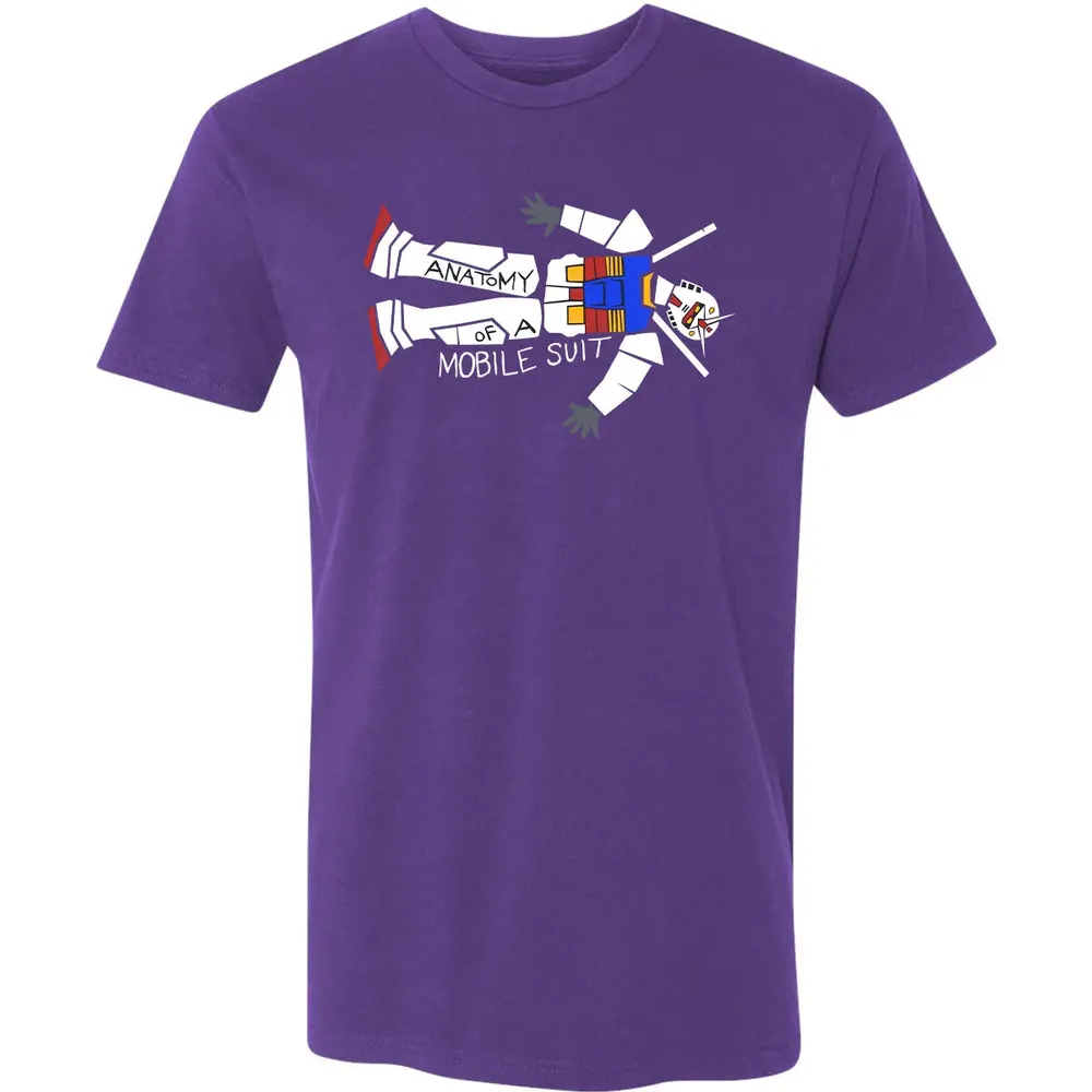 Mobile Suit Anatomy Premium Unisex T-shirt - 7