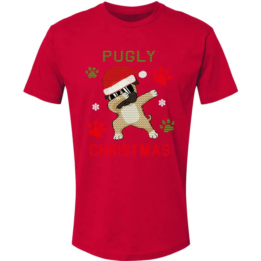 Pugly Christmas Premium Unisex T-shirt - 6