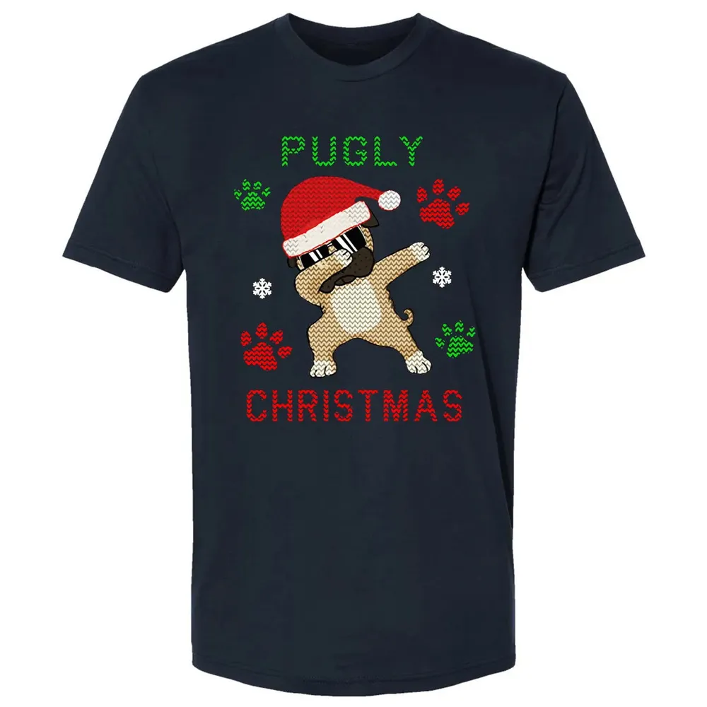 Pugly Christmas Premium Unisex T-shirt - 2