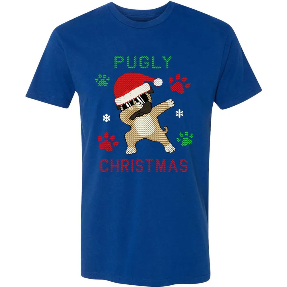 Pugly Christmas Premium Unisex T-shirt - 10