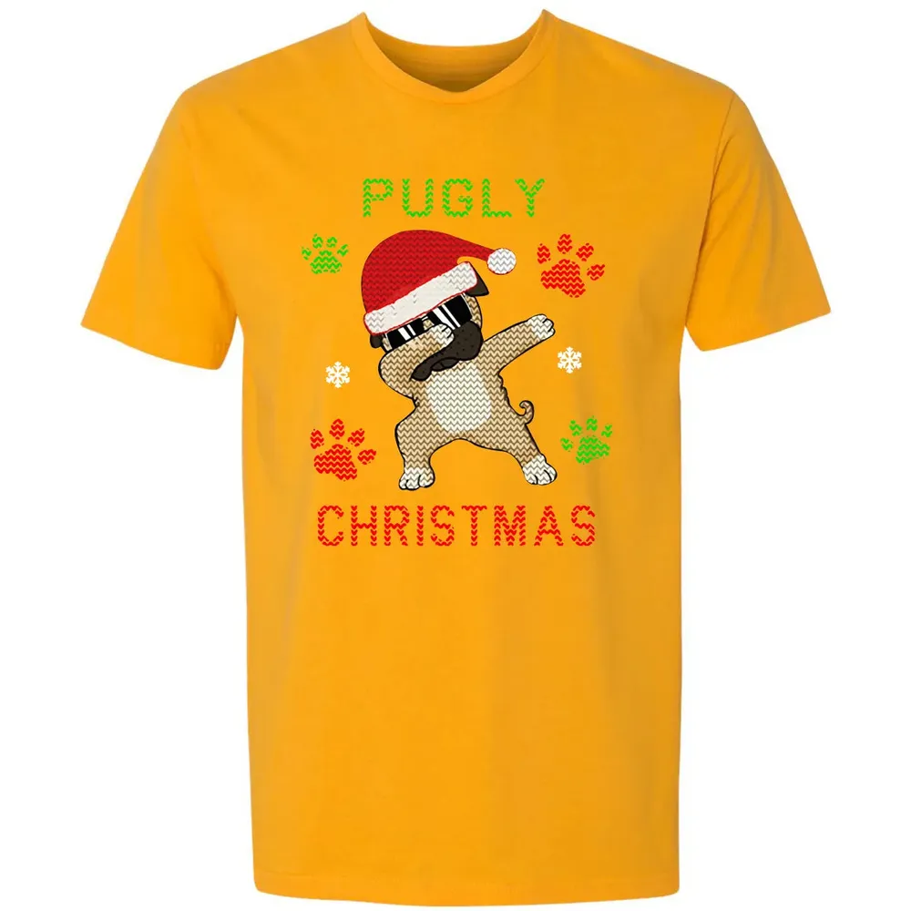Pugly Christmas Premium Unisex T-shirt - 11