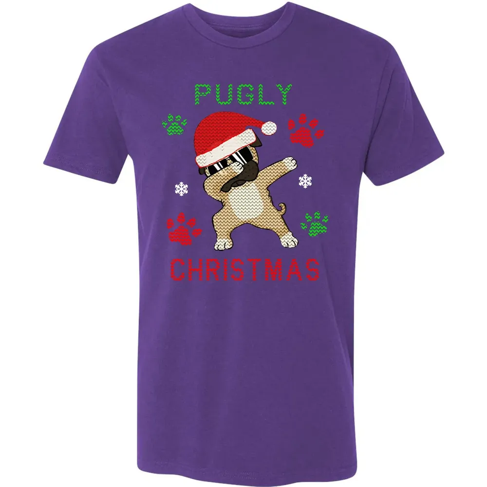Pugly Christmas Premium Unisex T-shirt - 7