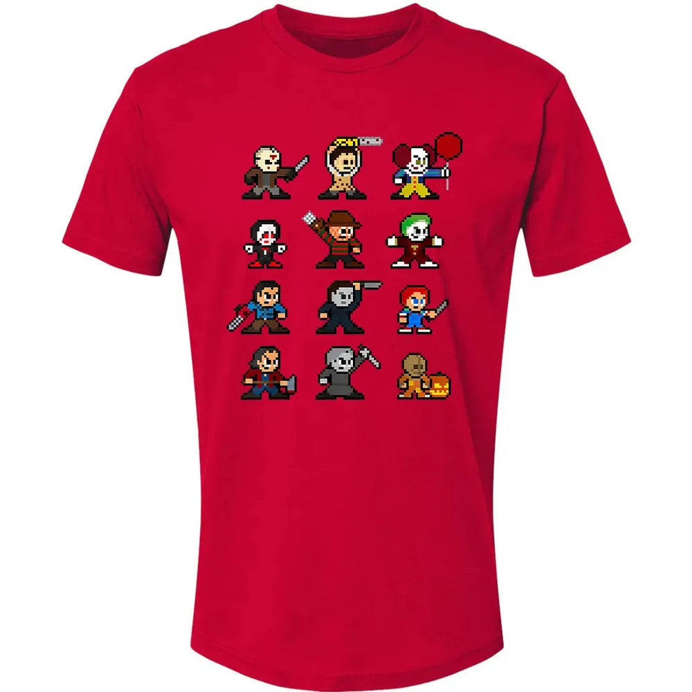Pixel Horror Halloween Premium Unisex T-shirt - 6