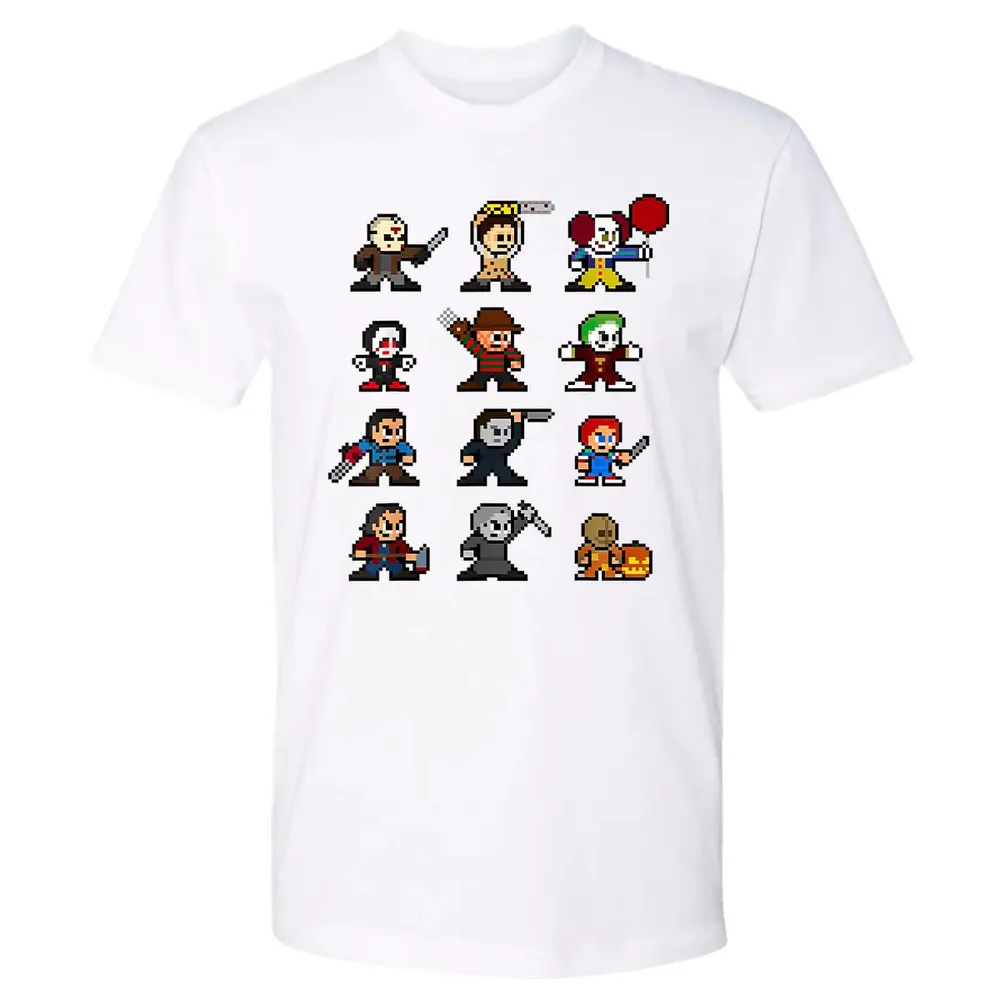 Pixel Horror Halloween Premium Unisex T-shirt - 4