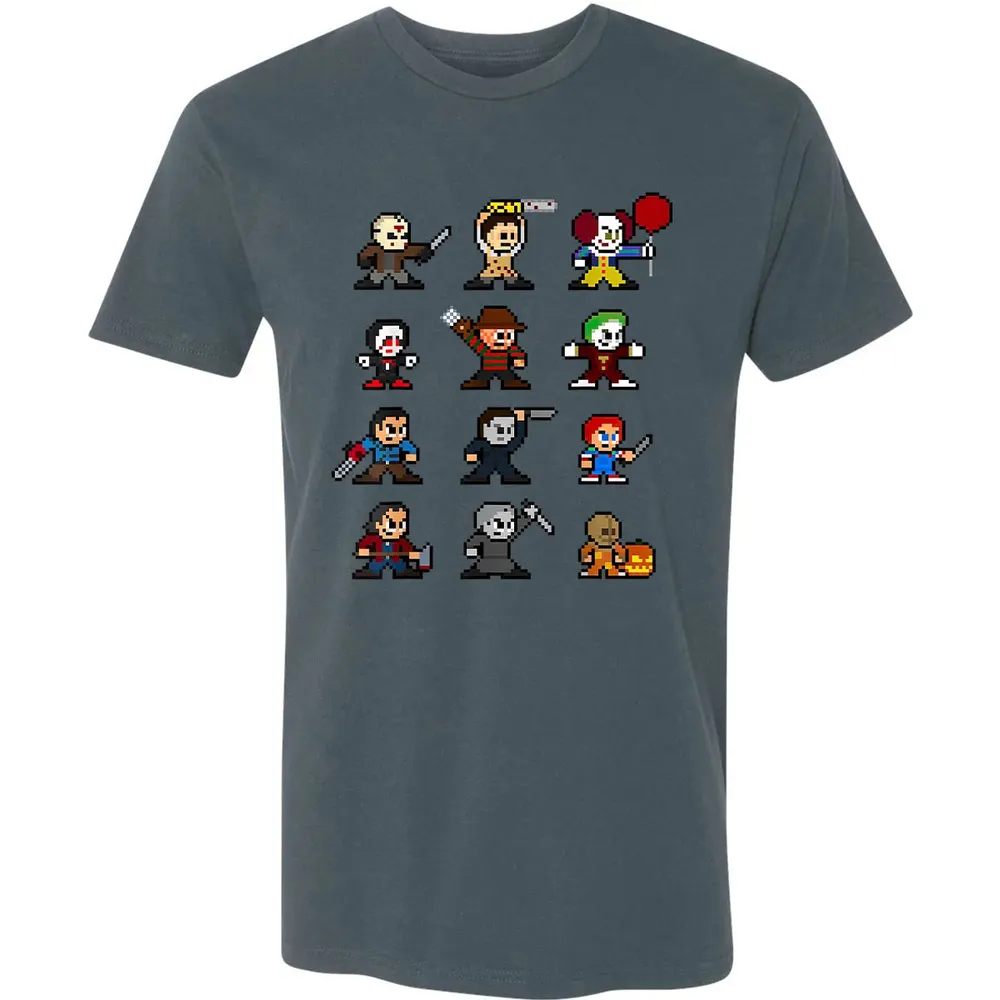 Pixel Horror Halloween Premium Unisex T-shirt - 14