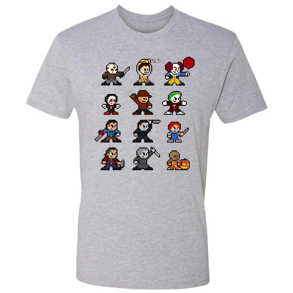 Pixel Horror Halloween Premium Unisex T-shirt - 9