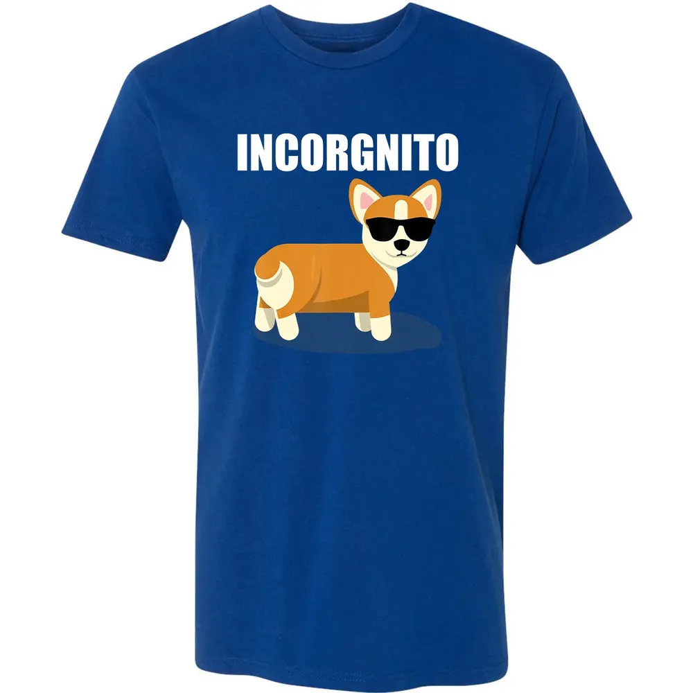 Vintage Incorgnito   Funny Corgi Lover  Gift Premium Unisex T-shirt - 10