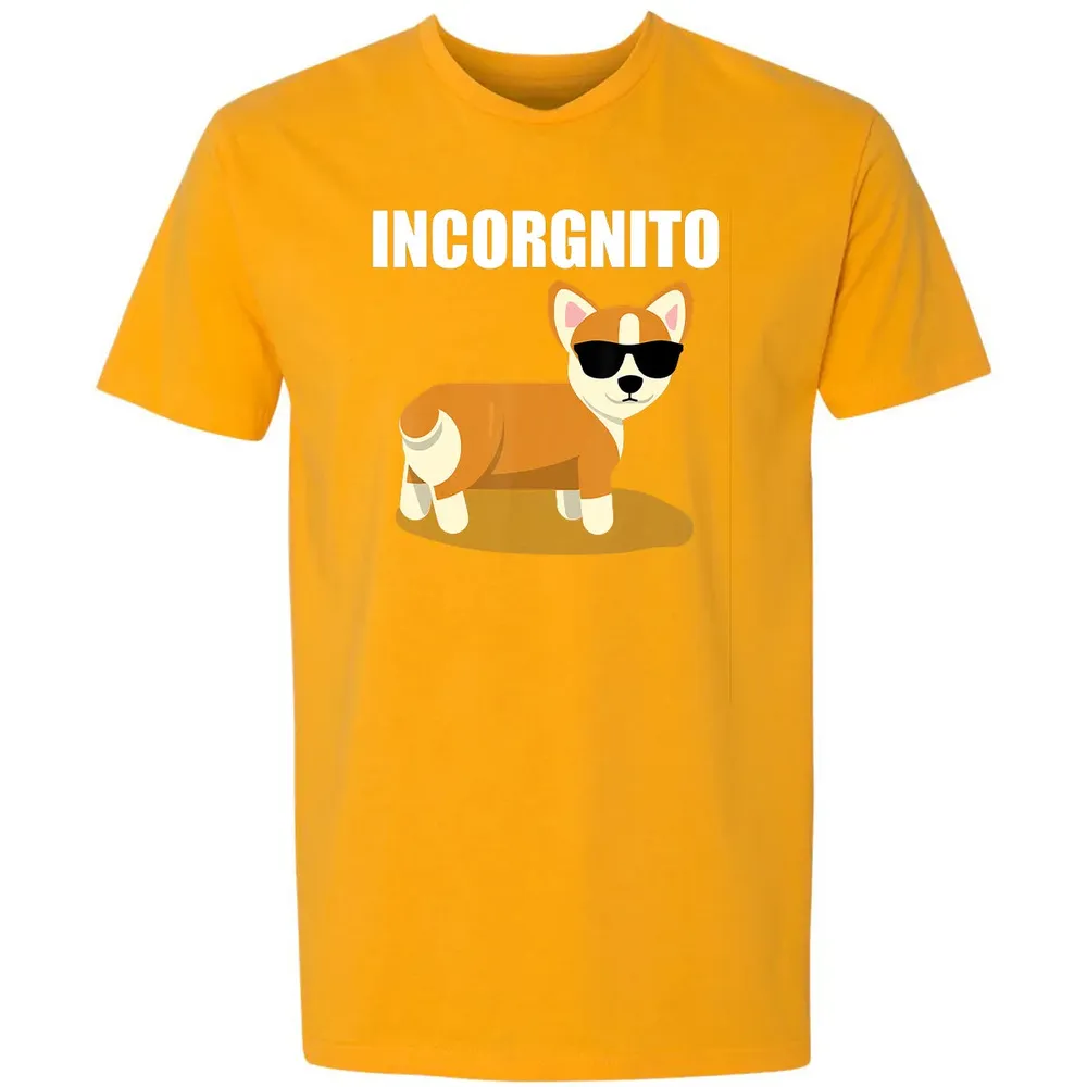 Vintage Incorgnito   Funny Corgi Lover  Gift Premium Unisex T-shirt - 11