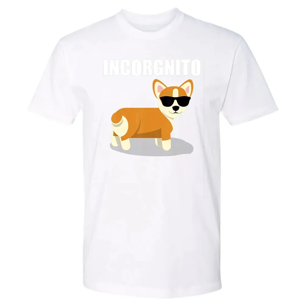 Vintage Incorgnito   Funny Corgi Lover  Gift Premium Unisex T-shirt - 4