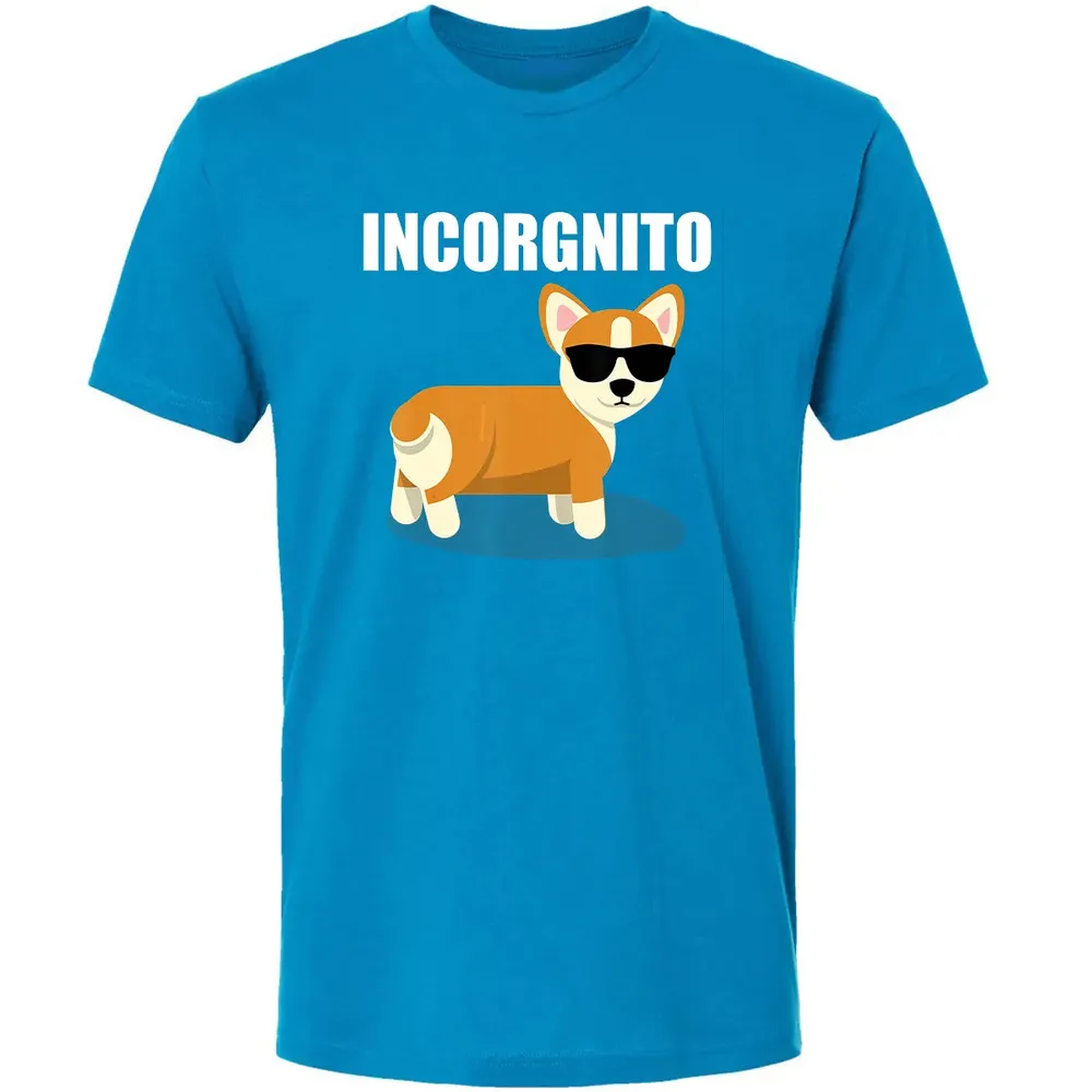 Vintage Incorgnito   Funny Corgi Lover  Gift Premium Unisex T-shirt - 15