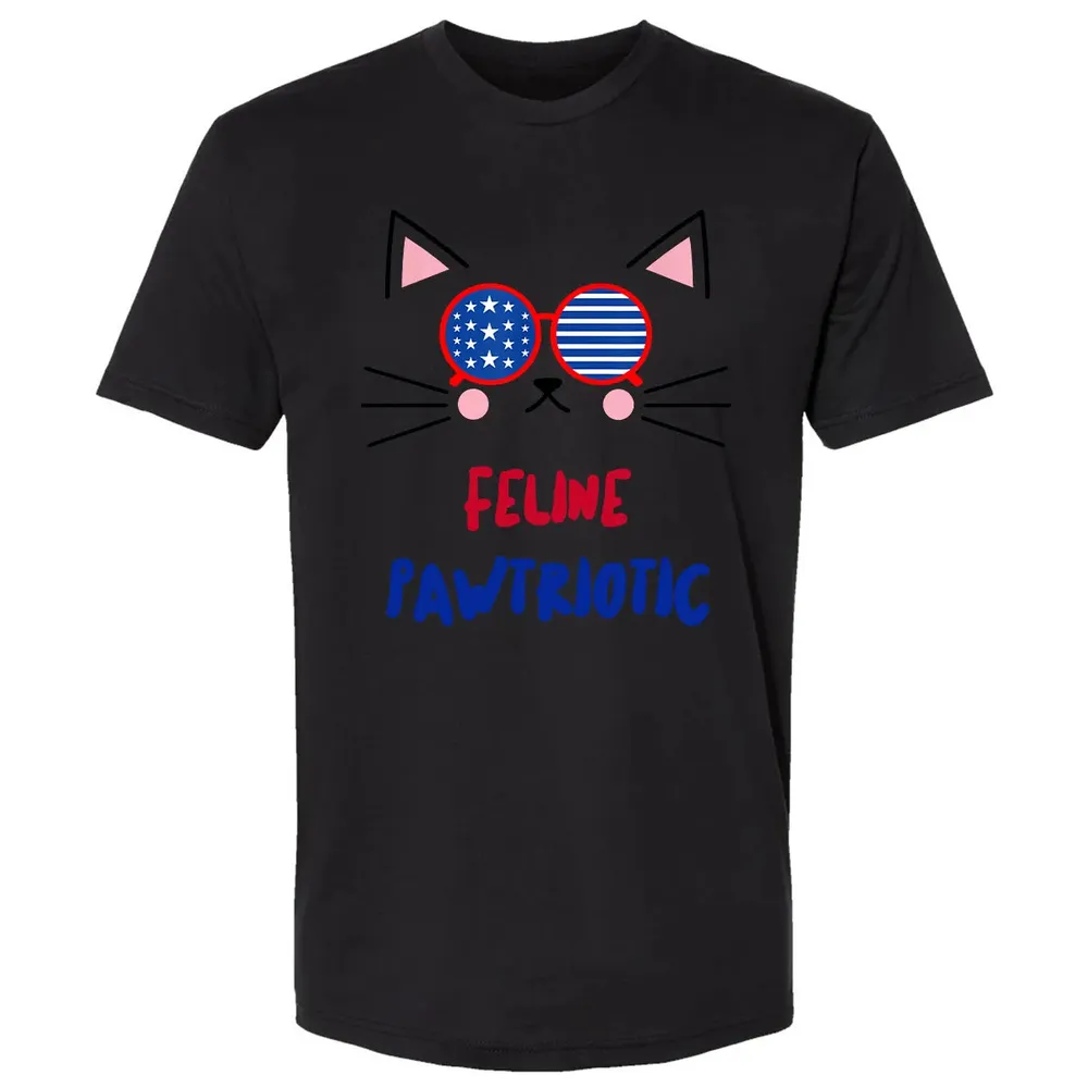 Feline Pawtriotic Premium Unisex T-shirt - 15