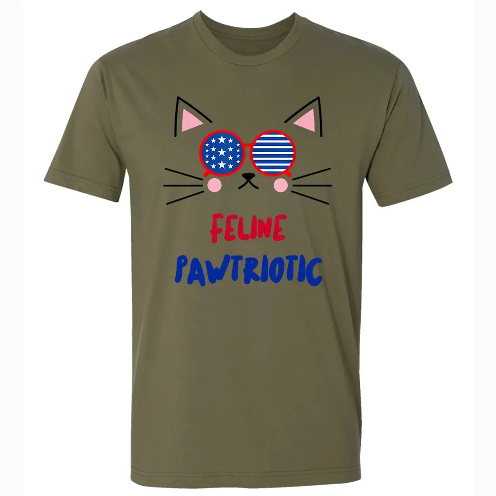 Feline Pawtriotic Premium Unisex T-shirt - 5