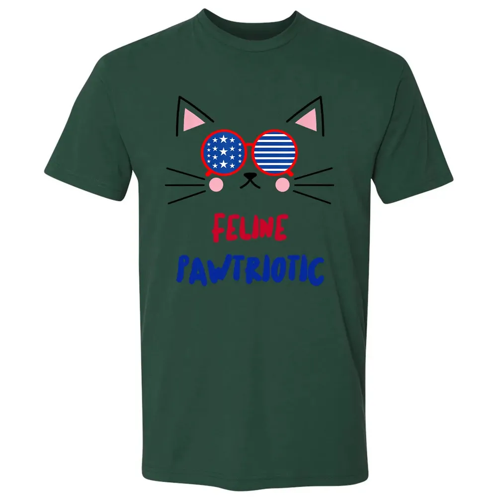 Feline Pawtriotic Premium Unisex T-shirt - 12