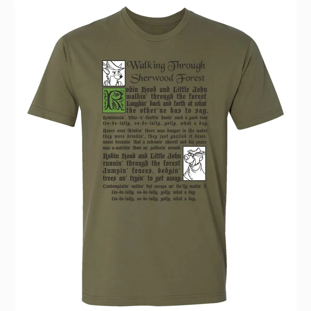 Walking Through Sherwood Forest Premium Unisex T-shirt - 5